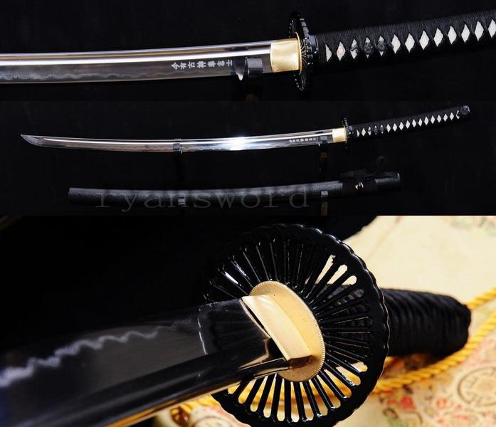 High Quality Clay Tempered Honsanmai Japanese Samurai Sword Katana